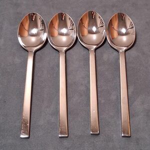 WMF Cromargan Profile Place Soup Spoons (4) Stainless Flatware